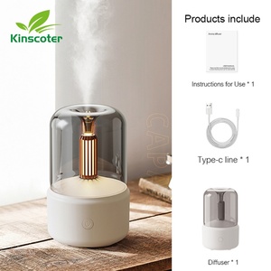Difusor de Aroma Ultrasónico Mini en Negro y Blanco, con Tanque de 120 ml de Capacidad, para Aceites Esenciales y Velas, en Oferta - Product Image 3