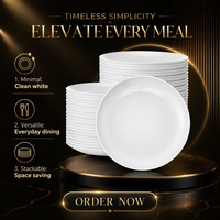 Platos de Melamina Blancos para Cena, Hechos a Medida, Irrompibles, Duraderos, Vajilla para Restaurantes y Servicios de Catering, Suministros de Comedor Comerciales