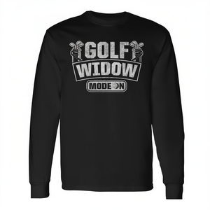 Camiseta de manga larga Golf Widow Mode On para golfistas - Product Image 2