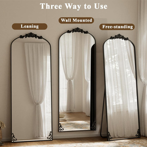 Large <strong>Gothic</strong> Arched Handmade Glass <strong>Mirror</strong> Modern Luxury Metal Framed Retro Vintage Rustic Style Wall <strong>Mirror</strong> for Bathroom Living - Product Image 3