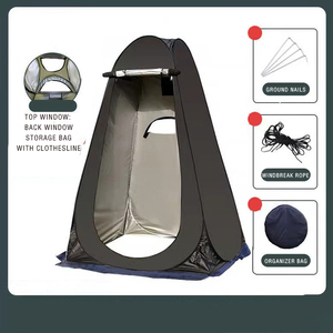 Tente <span class=keywords><strong>de</strong></span> <span class=keywords><strong>camping</strong></span> en plein air en polyester imperméable <span class=keywords><strong>de</strong></span> conception pop-up portable moderne <span class=keywords><strong>avec</strong></span> fonction <span class=keywords><strong>de</strong></span> changement <span class=keywords><strong>de</strong></span> vêtements pour les toilettes ou la <span class=keywords><strong>douche</strong></span> - Product Image 4