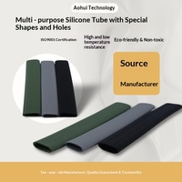 Manchon antidérapant en caoutchouc silicone côtelé plat sur mesure pour poignées, outils et équipements – Fabricant