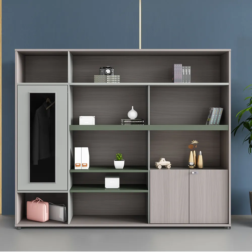Filing Cabinets factory customized Home office furniture New design storage wooden cabinet GENOVA high end bookcase