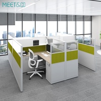 Bureau de travail modulaire moderne MEET&CO avec tiroir à dossiers, poste de travail informatique contemporain, design autoportant