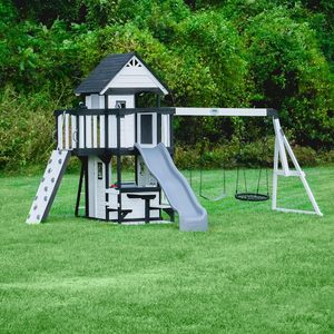 Aire de jeux extérieure GlideGalore, <span class=keywords><strong>zone</strong></span> d'aventure ultime pour enfants avec balançoires et toboggans - Product Image 1