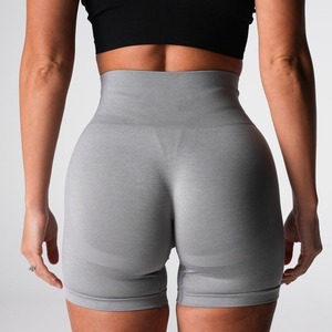 Fil européen-américain en polyester cationique et nylon AB, haute élasticité, effet push-up, color block, sans couture, longueur intégrale, pour <span class=keywords><strong>yoga</strong></span> - Product Image 2