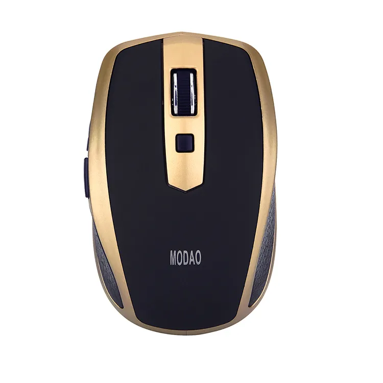 Porket Size Portable Mini Bt Wireless Mouse for PC, Mac, Laptop, Android Tablet - Gold