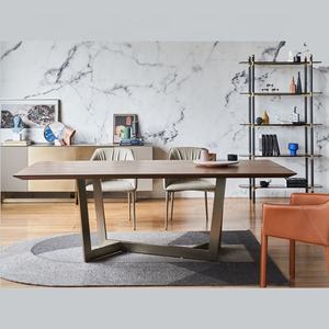 Mesa de Comedor Convertible de Metal de Diseño Minimalista y Alta Calidad, Juego de Mesa de Comedor Rectangular de 6 Plazas para Muebles de Hogar - Product Image 3