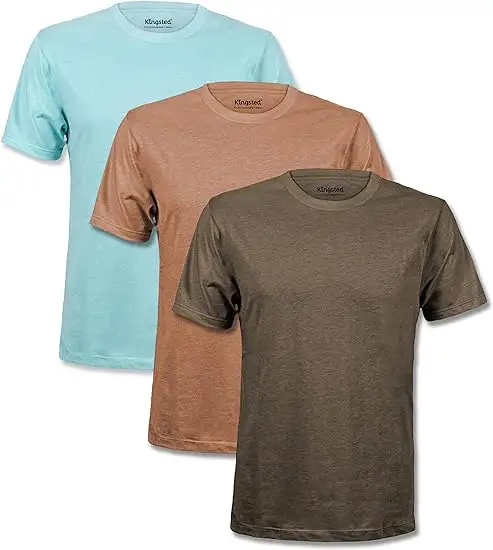 Camiseta personalizada de manga corta de secado rápido para hombre, Camiseta de cuello redondo para rendimiento deportivo que absorbe la humedad seca para hombre