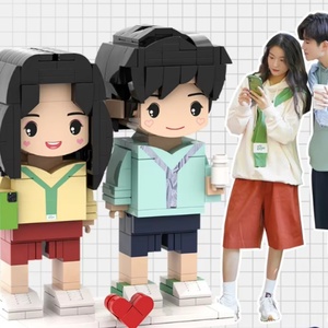 Bloques de Construcción de Plástico para Restauración de Fotos, Muñecas, Figuras DIY, Ensamblaje Educativo, Regalo Personalizado para San Valentín o Cumpleaños - Product Image 1