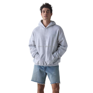 Moda para hombre Sudaderas con capucha de gran tamaño French Terry Diseño personalizado Sudaderas con capucha Proveedor Sudaderas con capucha de alta calidad para hombres - Product Image 3