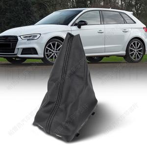 Couvre-poignée de levier de vitesses en cuir Audi A3 Noir CLH71107818 Pièce auto - Product Image 4
