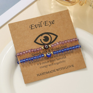 Evil Eye <b>Beaded</b> <b>Bracelet</b> Colorful Seed Bead Layered Jewelry For Women Gift Unisex Handmade Protection Good Luck - Product Image 3