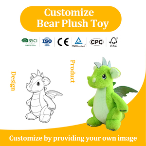 Peluche personnalisée avec logo ODM/OEM, mignonne, dinosaure ou dragon volant, pour machine à pinces, événementiel, commémoratif ou cadeau de vacances - Product Image 1