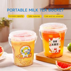 Meilleures ventes en gros : Seau en plastique jetable surdimensionné de 1000 ml, portable, pour fruits, vodka, et gobelet à thé au lait épaissi - Product Image 4