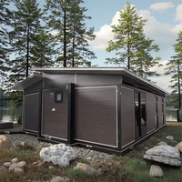 Maison Conteneur Extensible Préfabriquée Étanche 40 Pi ou 20 Pi, 5 Chambres, Préfabriqué à Vendre, Maison Pliante, Casas Prefabricadas