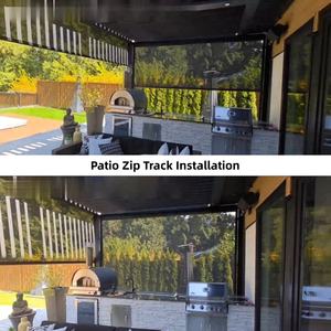 Stores enrouleurs électriques à glissière extérieure, imperméables, résistants au vent, écran rétractable pour patio, balcon, pergola - Product Image 6