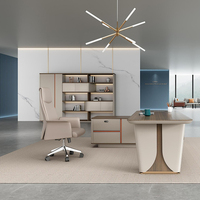 Meubles de bureau en bois modernes KMJ, bureau de direction de luxe, table de bureau élégante, bureau de direction tendance