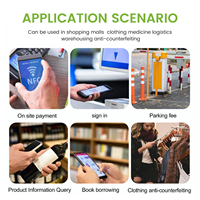 Etichetta NFC Riutilizzabile di Piccole Dimensioni 15mm, Adesivo RFID Programmabile Compatibile con iPhone e Android