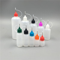 Bouteilles compte-gouttes à pointe fine en plastique LDPE, bouteilles applicatrices pour colle, encre, peinture, peinture acrylique, quilling sur papier, artisanat DIY