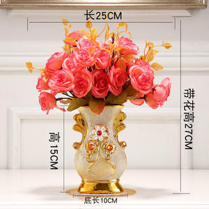 Décor d'inspiration européenne-Vase à fleurs en céramique artistique - Product Image 2