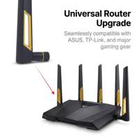 Antena de Goma Amarilla y Negra 3G 4G LTE 5G Wifi, Antena Omnidireccional de Goma para Equipos IoT, Conector RP-SMA Macho para Computadora