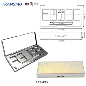 Palette d'ombres à paupières personnalisée, emballage de 9 couleurs, boîte carrée pour palette d'ombres à paupières avec miroir - Product Image 3