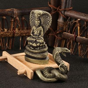 Ornements bouddhistes en cuivre <span class=keywords><strong>de</strong></span> style zen, Serpent Shakyamuni, Serpent <span class=keywords><strong>de</strong></span> méditation, Grand Serpent, Protecteur du Dharma, Paix, Éveil, Cadeau <span class=keywords><strong>Bouddha</strong></span> - Product Image 2
