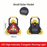 Triangulaire de signalisation d'urgence solaire pour voiture, avec batterie externe USB et 4 modes d'éclairage, pour la sécurité routière