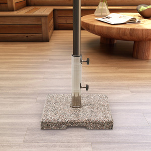 19KG Patio Umbrella Stand Central Pole Umbrella <strong>Weight</strong> Marble Granite <strong>Parasol</strong> <strong>Base</strong> - Product Image 2