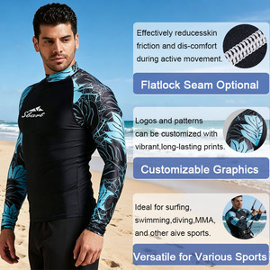 Camiseta Deportiva de Compresión para Hombre, de Manga Larga, Transpirable, de Secado Rápido, para Entrenamiento, Gimnasio, Ejercicio y Deporte - Product Image 2