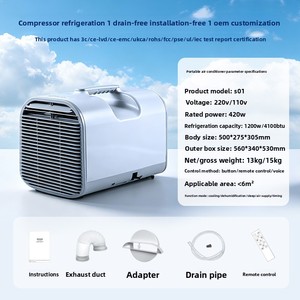 Climatiseur de stationnement automobile à refroidissement unique 12V pour camping extérieur, cuisine 24V, alimentation CC 12V/24V, fonctionne efficacement dans divers environnements - Product Image 4