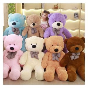 Oso de Peluche Gigante de 1 Metro, Personalizable con Logotipo, Juguete de Peluche Súper Suave, Algodón PP, Antiestrés, con Corazón - Product Image 1