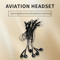 Guide touristique écouteurs filaire bas prix Mono simple face 3.5mm pas cher écouteur jetable écouteur casque Aviation casques