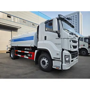 ISUZU Giga 240hp 4 Wheel Road Sprinkler 10cbm Water Storage Tank Watering Delivery Transport Tanker Truck