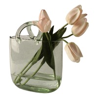 Vase en verre transparent de style nordique créatif avec fleurs hydroponiques pour la décoration de salon à la maison