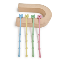 Attaches-câbles en silicone portables, réutilisables, ajustables, légers, imperméables et écologiques pour bureau, salle de bain et cuisine