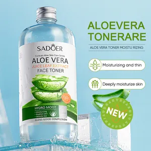 SADOER 500ML Aloe Vera Toner viso Private Label naturale acqua idratante Toner per la cura della bellezza Toner FacAe Toner