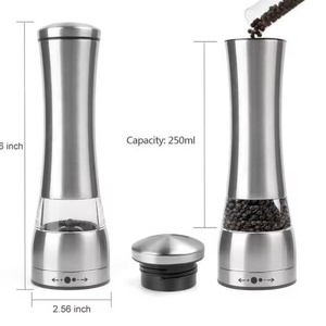 Manufactures Supplier Manual Wholesale Stainless Steel Glass <b>Pepper</b> Mill Salt <b>Pepper</b> <b>Grinder</b> <b>Pepper</b> &Salt Mill - Product Image 4