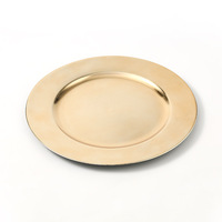 Assiette de présentation ronde en plastique jetable, style minimaliste, à motif uni, pour mariage, hôtel, fête, commerce extérieur, et plateau à fruits