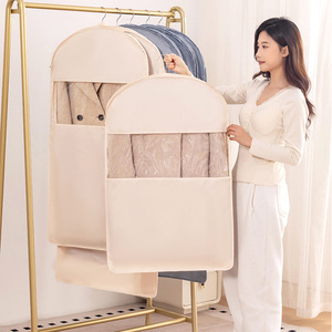 Sac de compression pour vêtements, <span class=keywords><strong>housse</strong></span> anti-poussière suspendue, étui de protection pour costumes, grand sac de <span class=keywords><strong>rangement</strong></span> domestique de grande capacité - Product Image 2