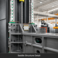 Centre d'usinage vertical CNC VMC855 à haute rigidité, corps VMC en fonte lourde pour équipement d'usinage CNC de précision