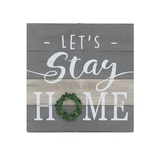 Ontwerp Decoratieve Houten Muur Teken Huis Woorden Plaque Met Zeggen Home Decor