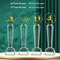 Trophée en résine de football, plaque personnalisée pour les jeux sportifs scolaires, compétition, prix du champion, commémoration en Chine