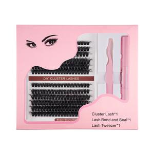 DIY Mix Clusters <span class=keywords><strong>Kit</strong></span> Lash Bond et Seal and Remover Accessoires Auto-Greffe <span class=keywords><strong>Cils</strong></span> à la Maison Cluster Lashes <span class=keywords><strong>Kit</strong></span> Faux <span class=keywords><strong>Cils</strong></span> - Product Image 2