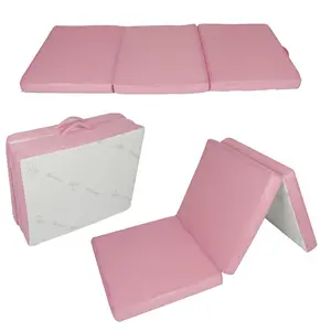 软折叠可折叠便携式地板客用床记忆泡沫折叠床垫竹折叠折叠三折床垫