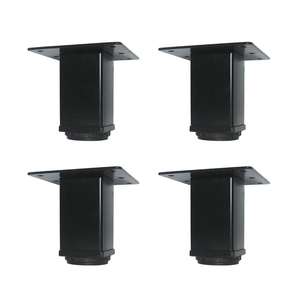 आधुनिक समायोज्य धातु सोफा पैरों वर्ग बेंच कंसोल कॉफी साइड टेबल फर्नीचर पैर स्थिर कैबिनेट बिस्तर पैर स्थिर कैबिनेट बिस्तर पैर - Product Image 1