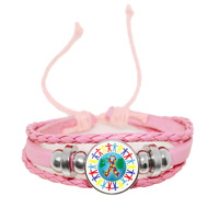 Bracelet en cuir PU pour la sensibilisation à l'autisme, cadeau, collection de bracelets en forme de puzzle pour l'autisme, bracelet pour maman autiste