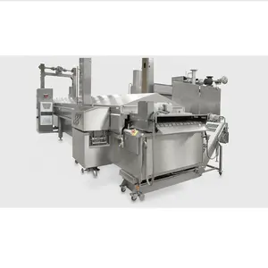 Fully Automatic Potato Crisps Making Machinery Chips Frying Machine