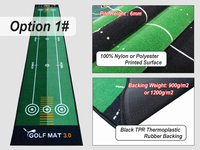 Tapis de golf d'intérieur pour la pratique du putting et du chipping, en nylon, pour la maison et la terrasse